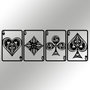 Wallity Bedbin Accesorio Decorativo de Pared de Metal Negro